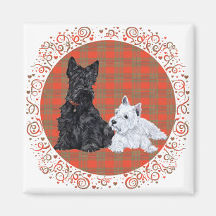 Aimant Scottie Adulte & chiot Westie