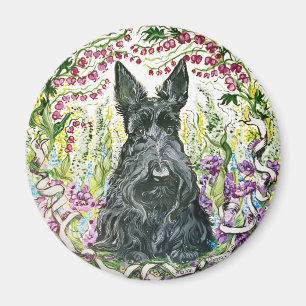 Aimant Scottie de jardin