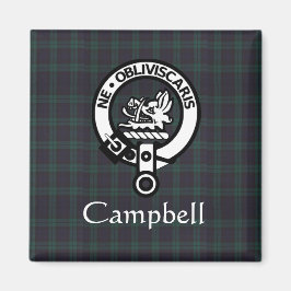 Aimant Scottish Campbell Crest Badge & Tartan