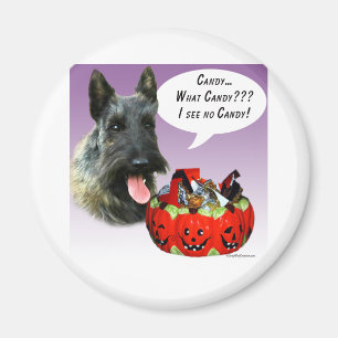Aimant Scottish Terrier Halloween Candy