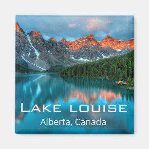 Aimant script classique, alberta canada, lac louise, phot