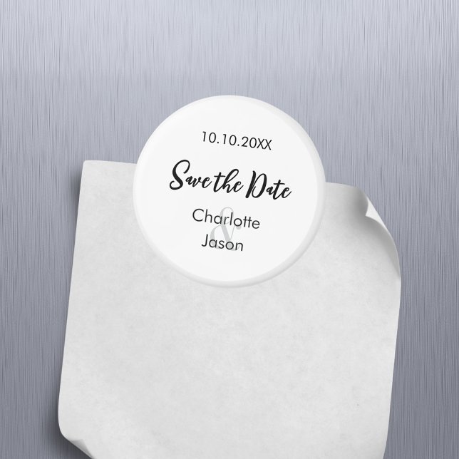 Aimant Script mariage Enregistrer la date (Créateur téléchargé)