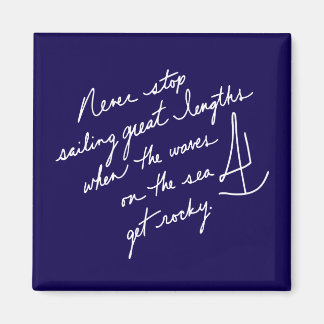 Aimant Scripté À La Main N'Arrêtez Jamais De Naviguer Spi