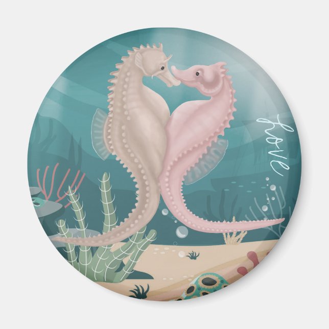 Aimant Seahorse Love (Devant)