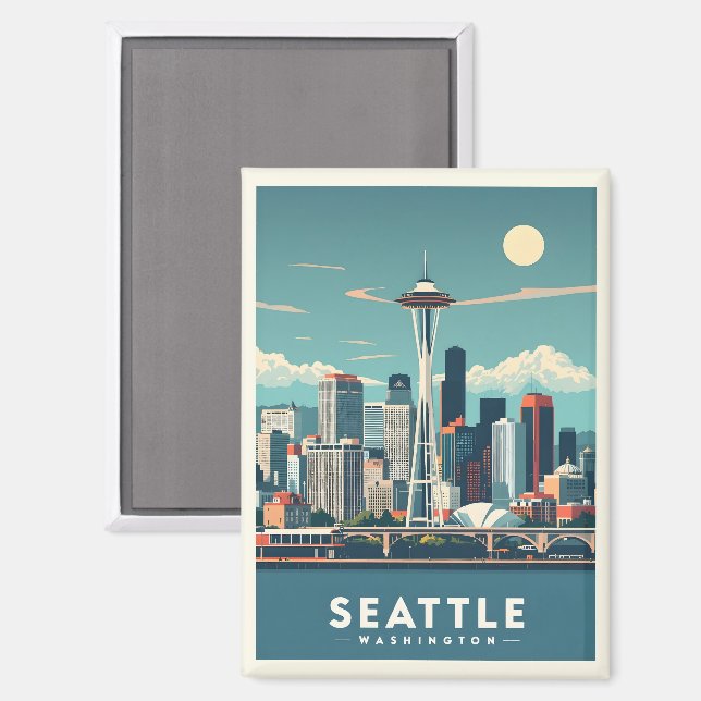 Aimant Seattle Washington (Recto/Verso)