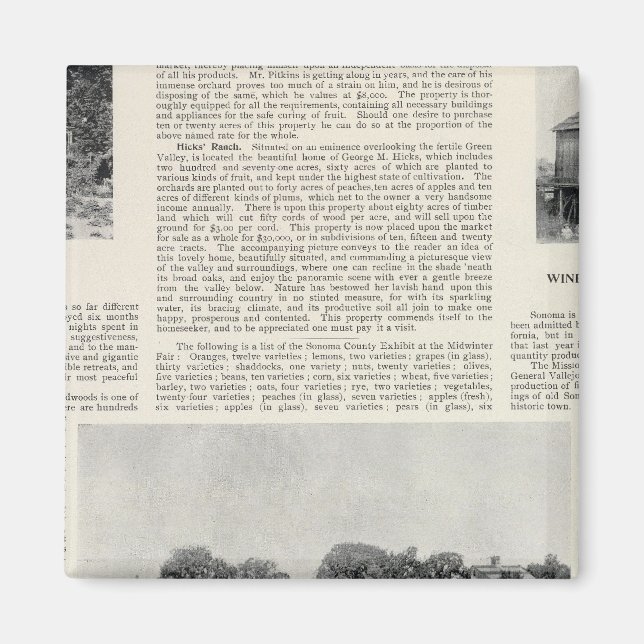 Aimant Sebastopol, Californie (Devant)