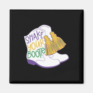 Aimant Secoue Ton Bootie Mardi Gras Perle Boot Carnaval C