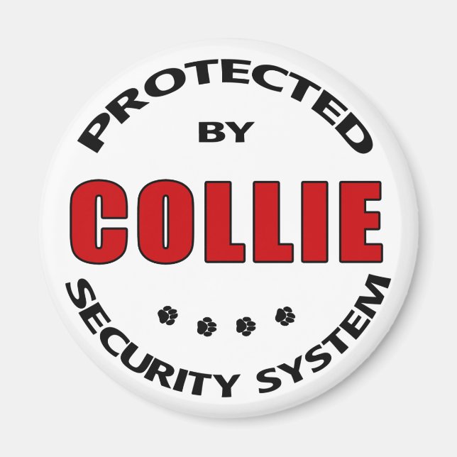 Aimant Sécurité Collie (Devant)