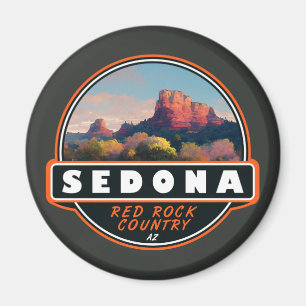 Aimant Sedona Arizona Pays de Roches Rouges Emblème Aquar