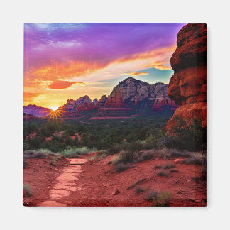 Aimant Sedona Arizona Red Rocks Nature Beau coucher de so