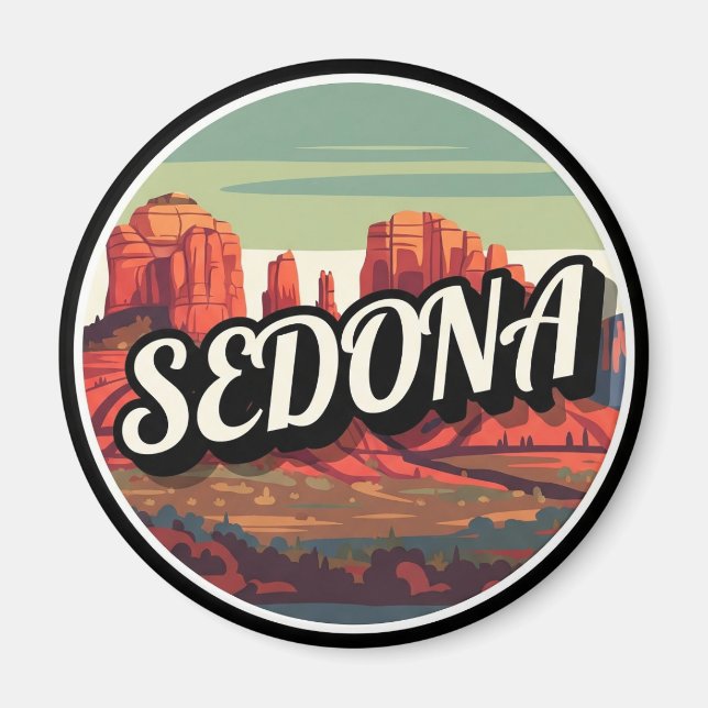 Aimant Sedona Arizona Red Rocks Travel (Devant)