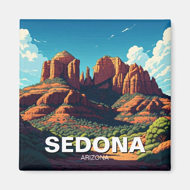 Aimant Sedona Arizona Travel Red Rocks (Devant)