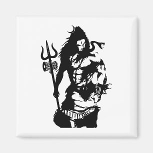 Aimant Seigneur Shiva Art Angry Trishul