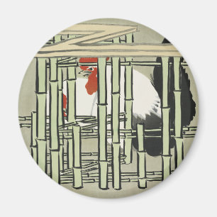 Aimant Sekka Roosters de Momoyogusa Art japonais