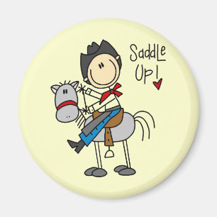 Aimant Sellez les T-shirts et les cadeaux de cowboy