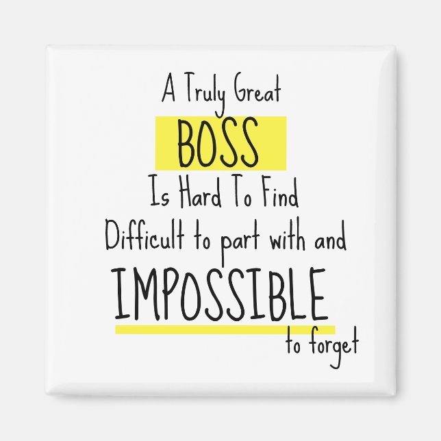 Aimant Semaine d'appréciation du patron (Devant)