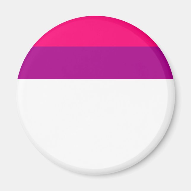 Aimant Semi-bisexual pride flag (Devant)