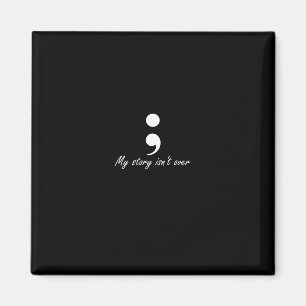 Aimant Semicolon Mon histoire n'est pas sur manches longu