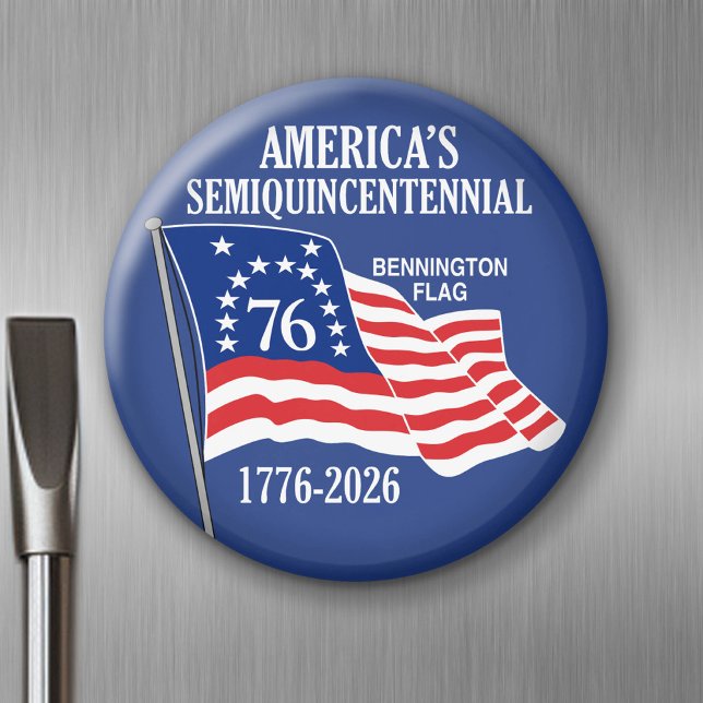 Aimant Semiquincentenaire de l'Amérique 1776-2026 USA 250 (USA 250 - Celebrate America - American Revolution 250 Magnet)