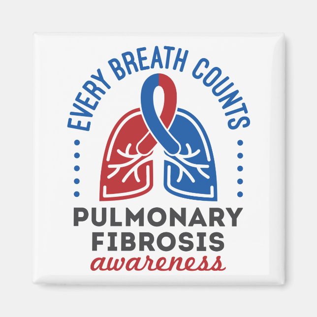 Aimant Sensibilisation à la fibrose pulmonaire Chaque res (Devant)