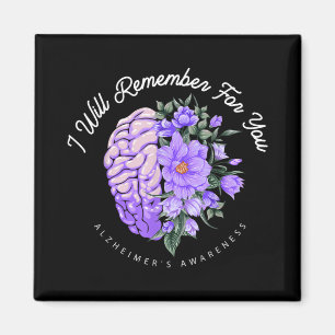 Aimant Sensibilisation à la maladie d'Alzheimer Je me sou