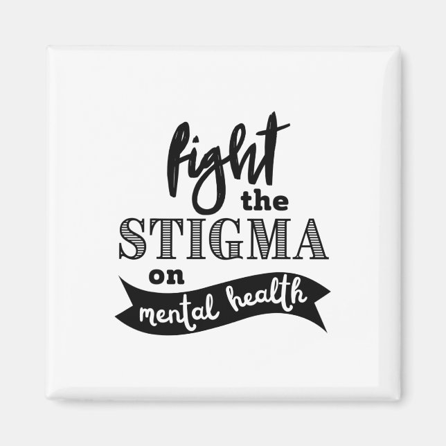 Aimant Sensibilisation à la stigmatisation des problèmes  (Devant)