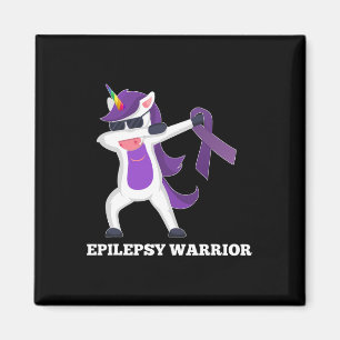 Aimant Sensibilisation à l'épilepsie Dabbing Unicorn Guer