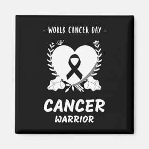 Aimant Sensibilisation au cancer - Journée mondiale du ca
