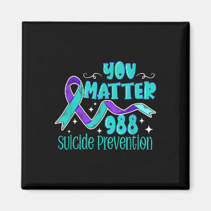 Aimant Sensibilisation au suicide - 988 Chemise - Prévent