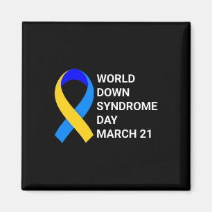 Aimant Sensibilisation au syndrome de Down - Journée mond