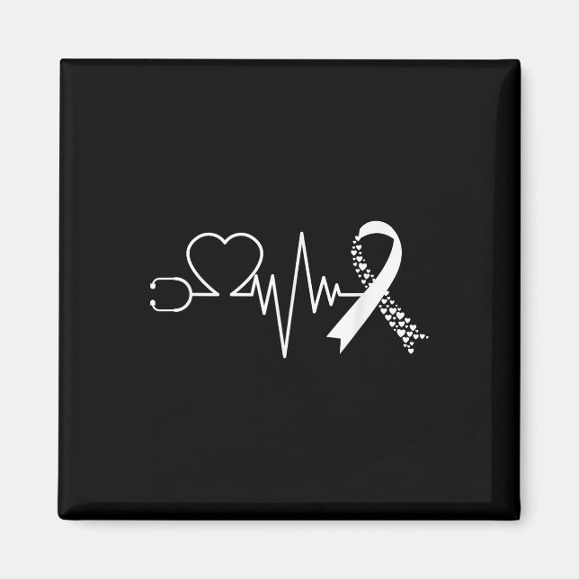 Aimant Sensibilisation aux maladies cardiaques Go Red In  (Devant)