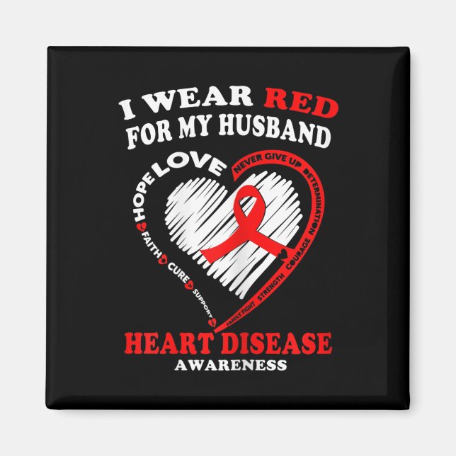 Aimant Sensibilisation aux maladies cardiaques T Chemise  (Devant)