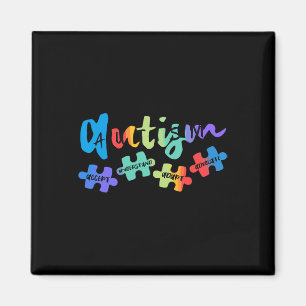 Aimant Sensibilisation sur l'autisme Accepter Comprendre 