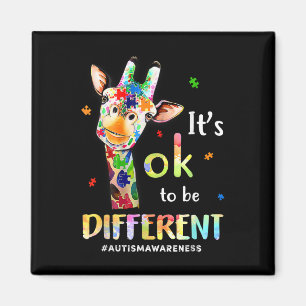 Aimant Sensibilisation sur l'autisme Cute Giraffe Animal