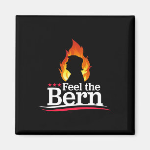 Aimant Sentez Bernie - Logo de campagne de feu Trump en f