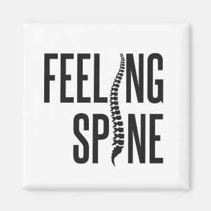 Aimant Sentiment Spine Funny Chiropractor Équipe chiropra