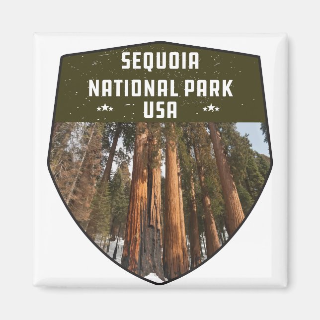 Aimant Sequoia National Park Californie Sséquoia arbres (Devant)