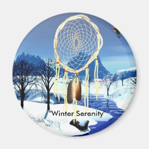 Aimant "Sérénité d'hiver "