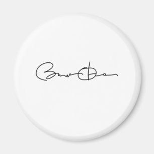 Aimant Série de signature de Barack Obama (noir)