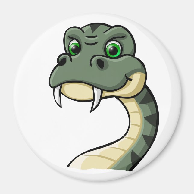 Aimant Serpent à caricature (Devant)