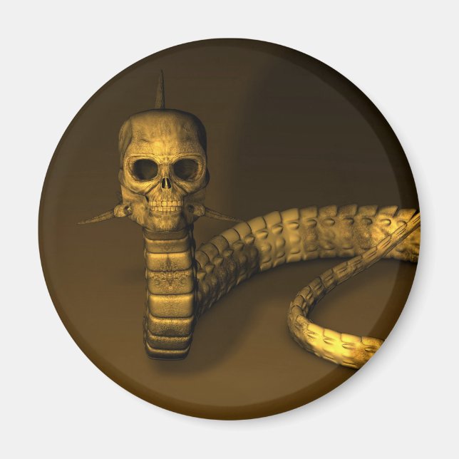 Aimant Serpent crâne (Devant)