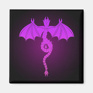Aimant Serpent rose dragon