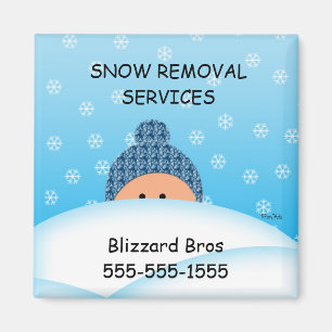 Aimant Service de déblaiement de neige de rappel