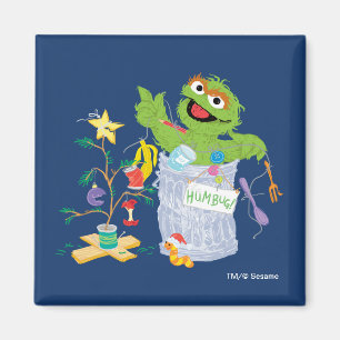 Aimant Sesame Street   Oscar - Sapin de Noël