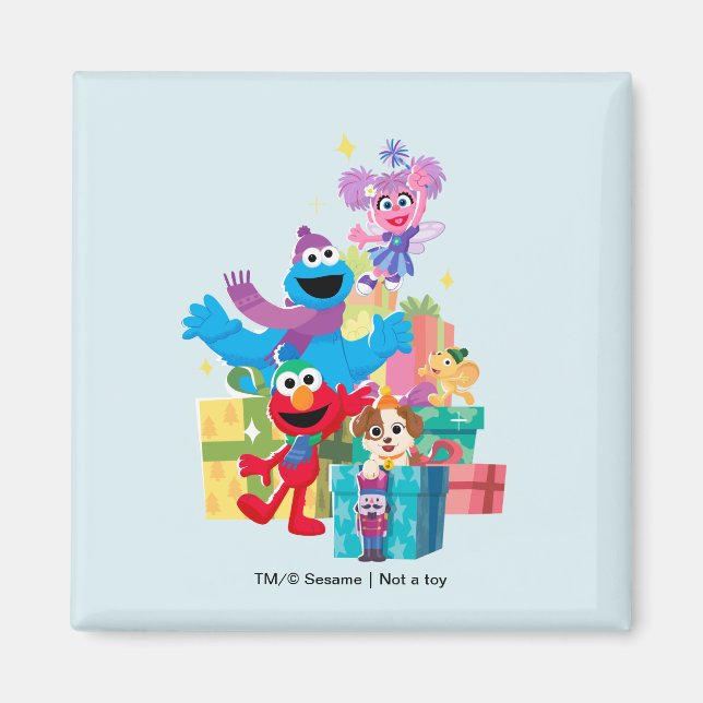 Aimant Sesame Street Pals and Presents (Devant)