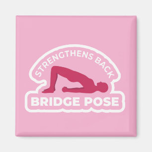 Aimant Setu Bandhasana Posture du Pont • Renforce le dos 