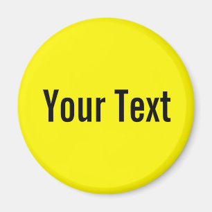 Aimant SEULEMENT COULEUR / citron + votre texte