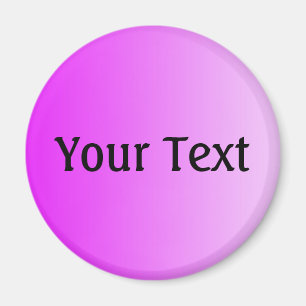 Aimant SEULEMENT dégradés de couleur rose + votre texte