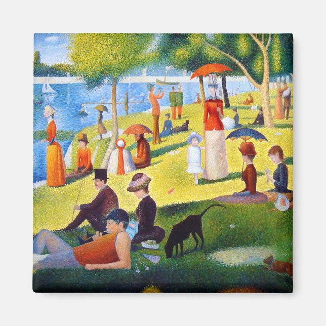 Aimant Seurat : Un dimanche à La Grande Jatte (Devant)