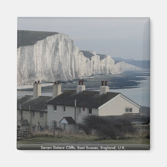 Aimant Seven Sisters Cliffs, East Sussex, Angleterre, Roy (Devant)
